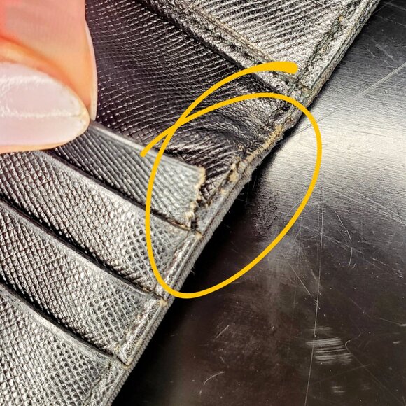 Prada Compact Bifold Wallet - Black Nylon w/ Triangle Prada Logo - Picture 12 of 16